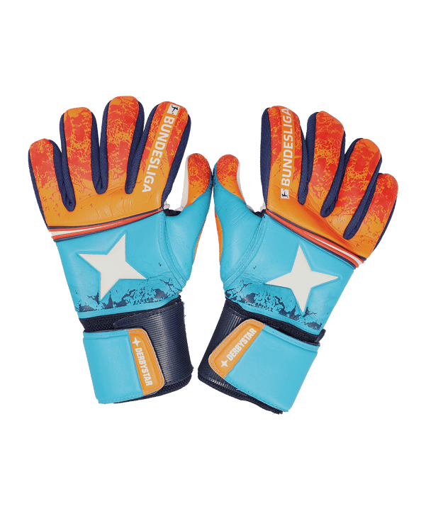 Derbystar Goalie v21 Torwarthandschuhe Blau - blau