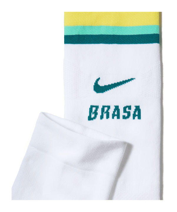 Nike CBF Brasilien Strumpfstutzen Home WM 2026 Weiß F100 - weiss