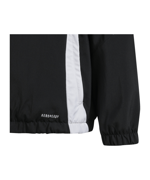 adidas Tiro 24 Windbreaker Kids Schwarz Weiss - schwarz