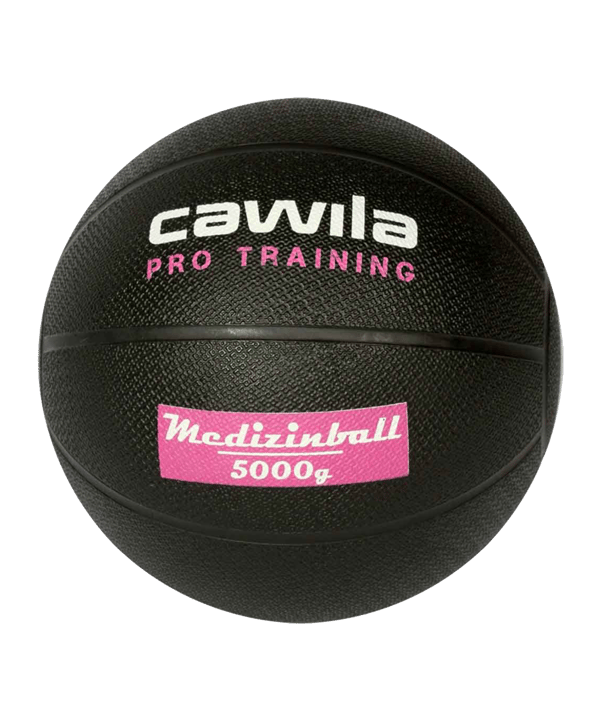 Cawila Medizinball PRO Training 5,0 Kg Schwarz - schwarz