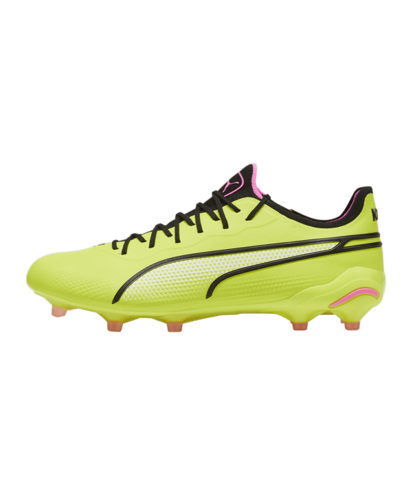 PUMA KING Ultimate FG/AG Phenomenal Gelb Schwarz Pink F06 - gruen