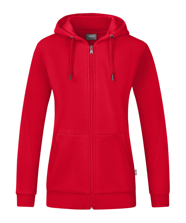 JAKO Organic Kapuzenjacke Damen Rot F100 - rot