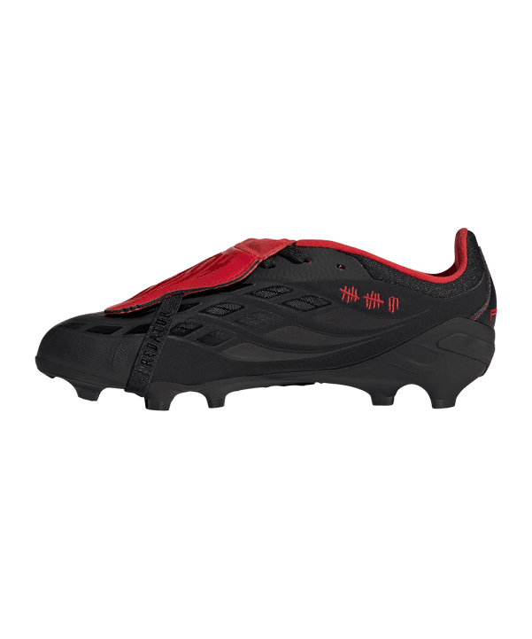 adidas Predator Elite FG Leather Tech Kids Schwarz