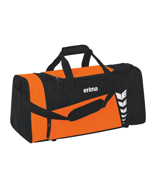 Erima Six Wings Sporttasche Gr. L Orange Schwarz - orange