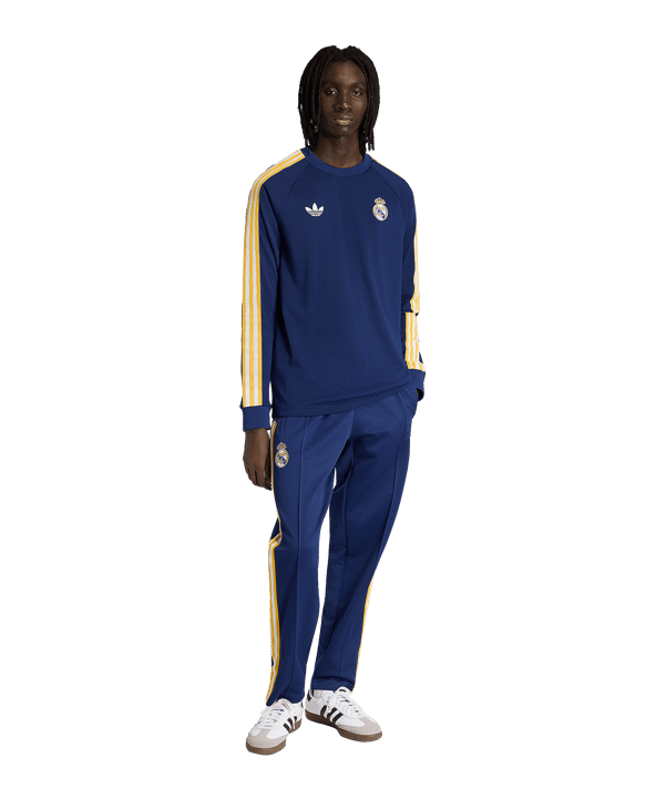 adidas Real Madrid Originals Longsleeve Blau - blau