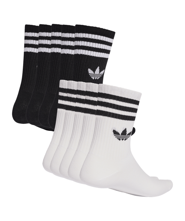 adidas Originals 3 Stripes Crew 10 Pairs Socken Weiß - weiss
