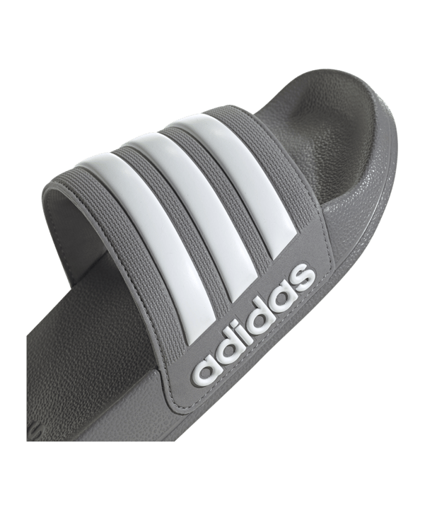 adidas Cloudfoam Adilette Shower Grau Weiss - grau