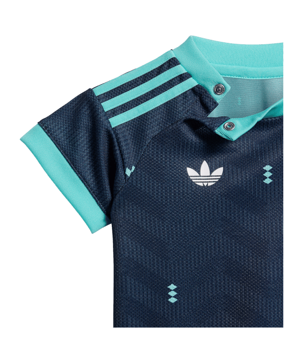 adidas DFB Deutschland Babykit Trikot Set Away WM 2026 Kids Blau - blau