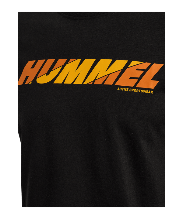 Hummel Graphic Bold Logo T-Shirt Schwarz F2001 - schwarz