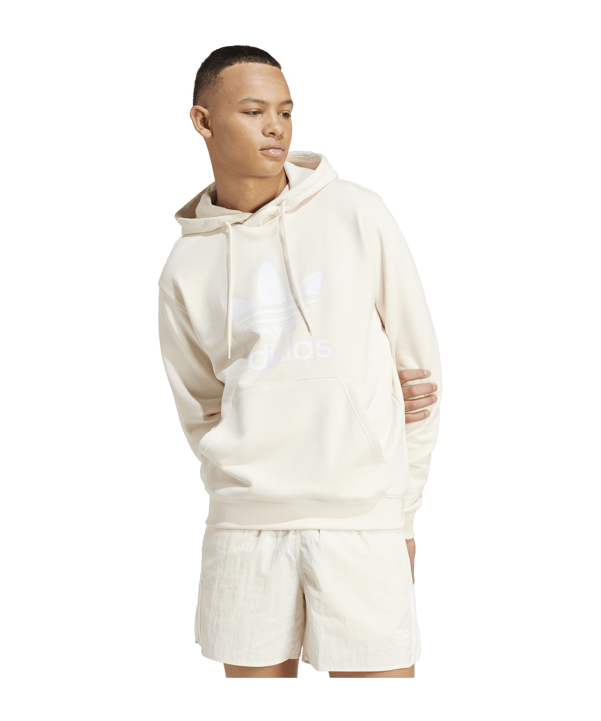 adidas Originals Adicolor Trefoil Hoody Beige - beige