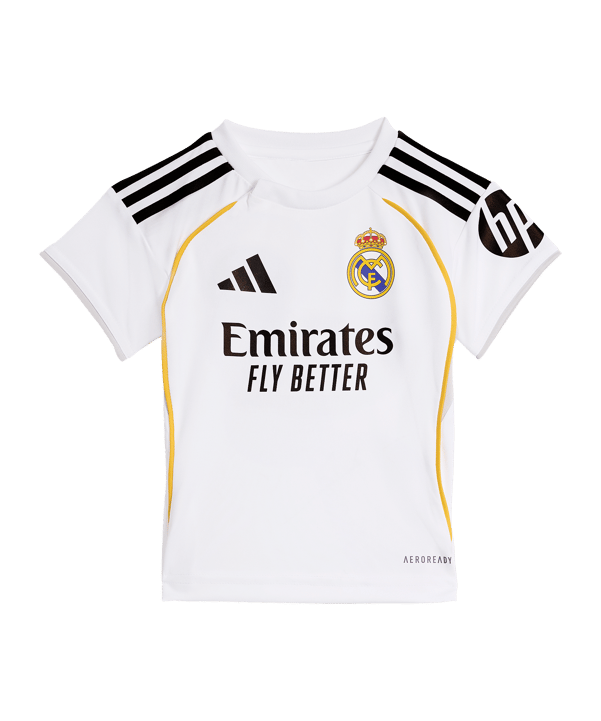 adidas Real Madrid Baby Trikot Set Home 2025/2026 Kids Weiß - weiss
