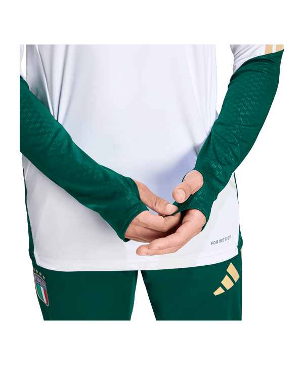 adidas FIGC Italien Trio Training Sweatshirt Weiß - weiss