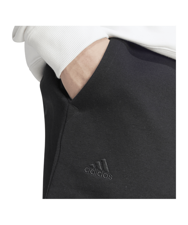 adidas All SZN Fleece Graphic Shorts Black - schwarz