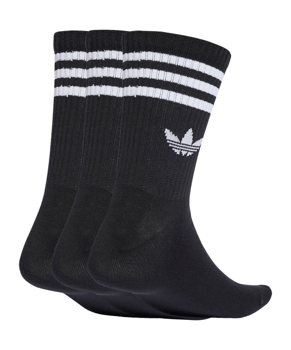 adidas Originals 3 Stripes Crew 3 Pair Socken Schwarz
