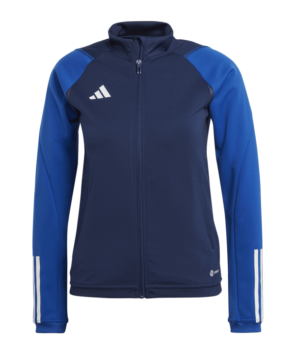 adidas Tiro 23 COM Trainingsjacke Kids Blau - dunkelblau