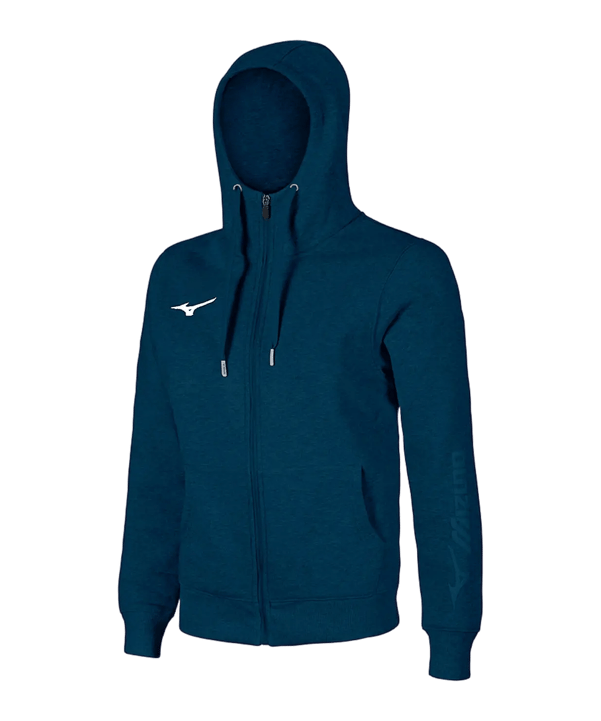 Mizuno Sweat Veste à capuche Bleu Foncé C14 - bleu