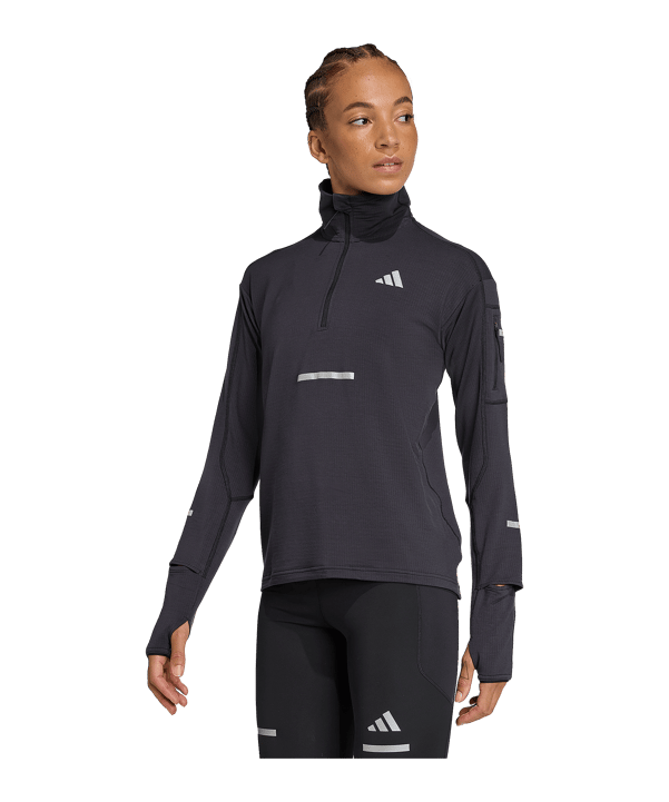 adidas Adi365 Running Climawarm+ Half Zip Sweatshirt Dames Zwart - zwart