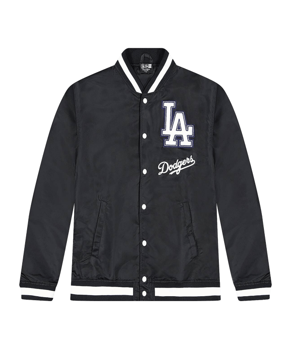 New Era Los Angeles Dodgers Varsity Jacke Schwarz - schwarz