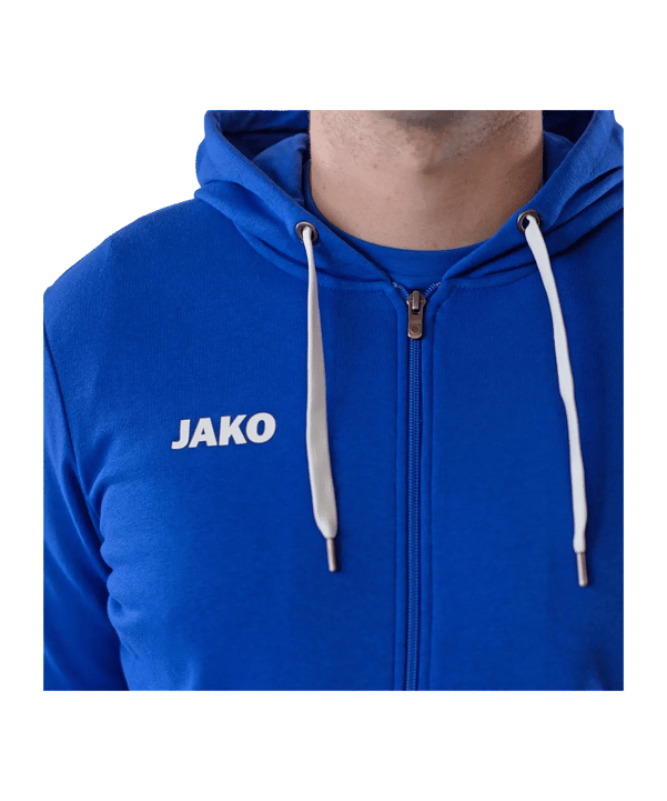 JAKO Base Jas met capuchon Blauw K004 - blauw