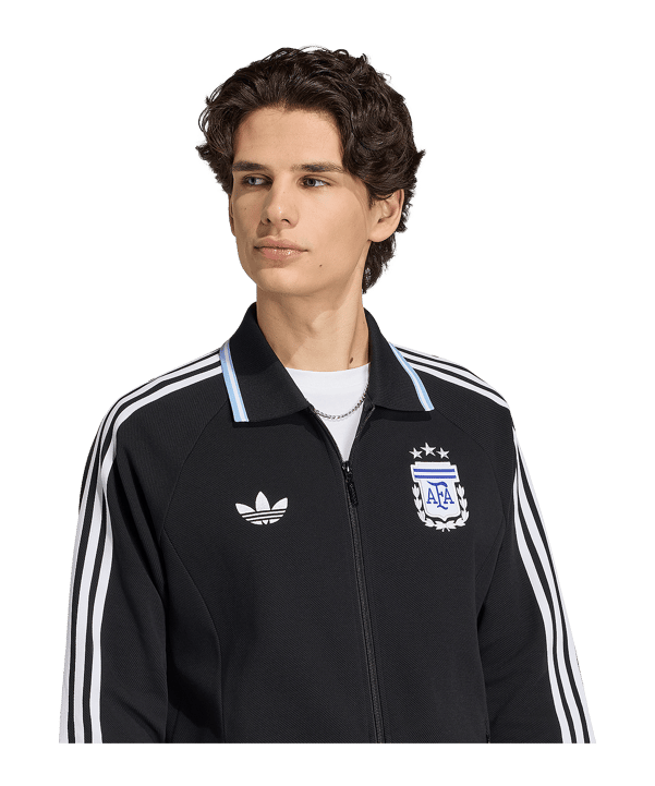 adidas AFA Argentinien Anthem Jacke Schwarz - schwarz