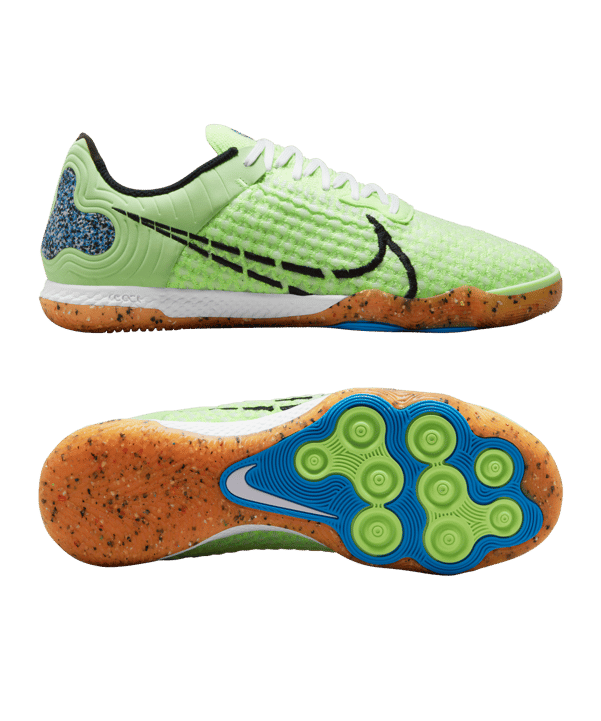 Nike React Gato IC Halle Grün Schwarz Blau F343 - gruen