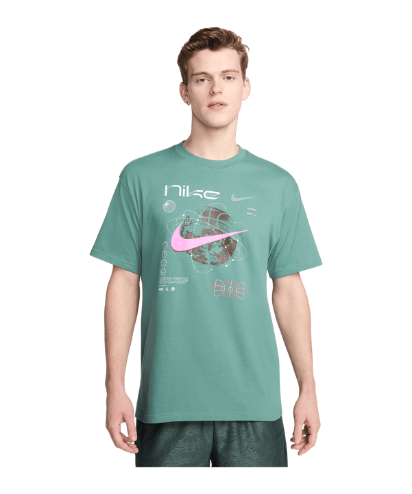 Nike M90 Basketball T-Shirt Grün F361 - gruen