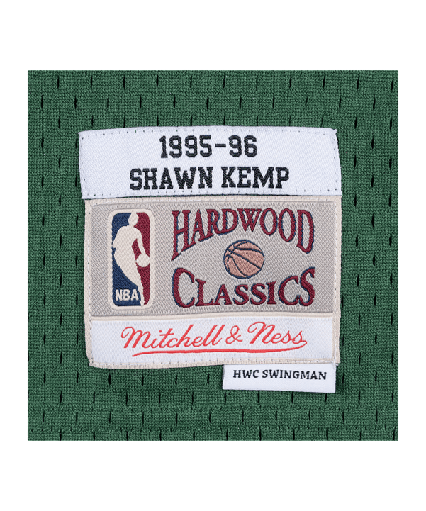 Mitchell and Ness Seattle Supersonics NBA Shawn Kemp 1995 Trikot Grün - gruen