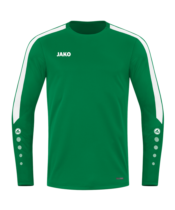JAKO Power Sweatshirt Grün Weiss F200 - gruen