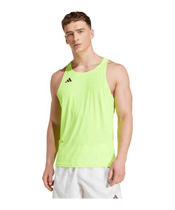 adidas Essentials Running Singlet T-Shirt Vert - vert