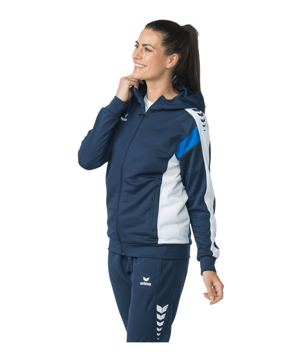 Erima Celebrate 125 Kapuzenjacke Damen Blau - blau