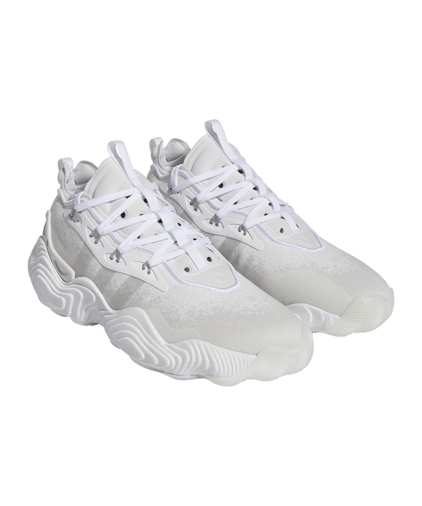 adidas Trae Young 3 bianco argento - bianco