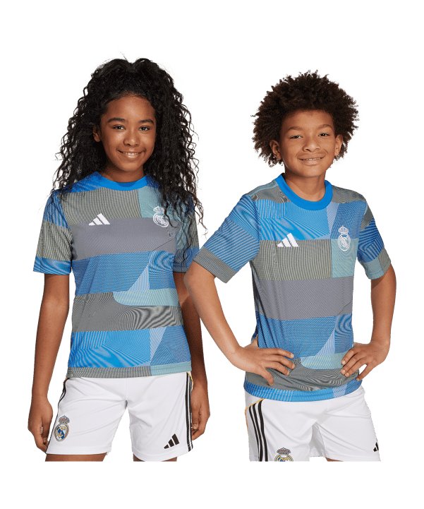 adidas Real Madrid Prematch T-Shirt 2025/2026 Kids Blau - blau