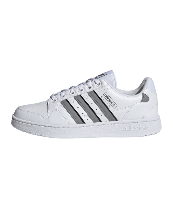 adidas Originals NY 90 Stripes Weiss Grau Schwarz - weiss