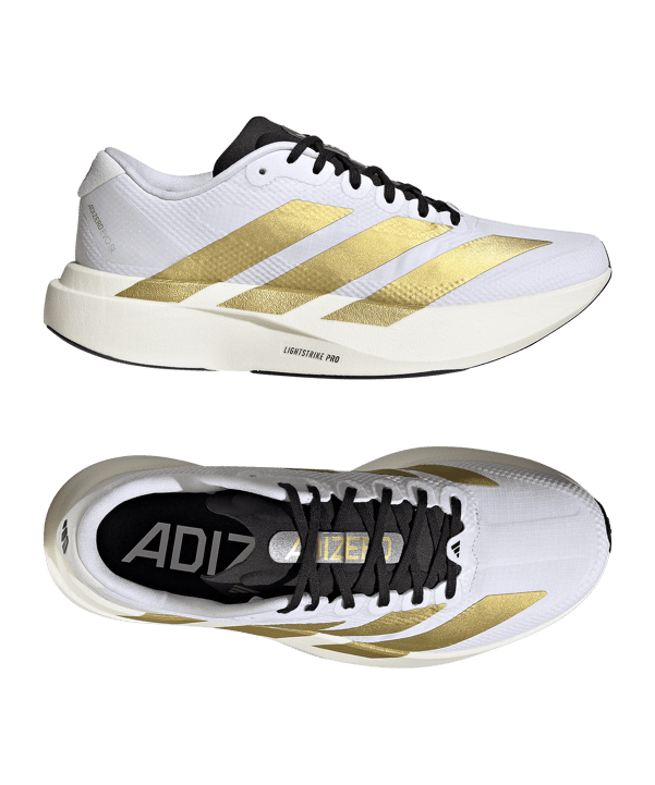 adidas Damen Adizero EVO SL Woven Laufschuh Weiß - weiss