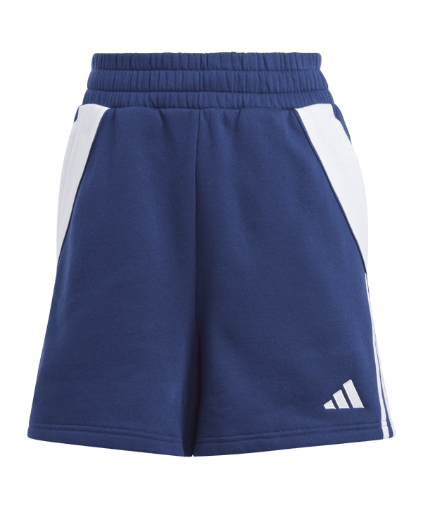 adidas Tiro 24 Short Damen Blau Weiss - blau