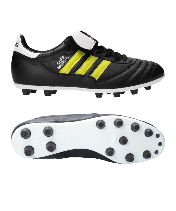 adidas Copa Mundial FG Yellow Stripes Schwarz - schwarz