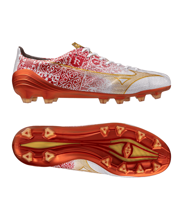 Mizuno Alpha Made in Japan FG Sergio Ramos Weiss Gold F04 - weiss