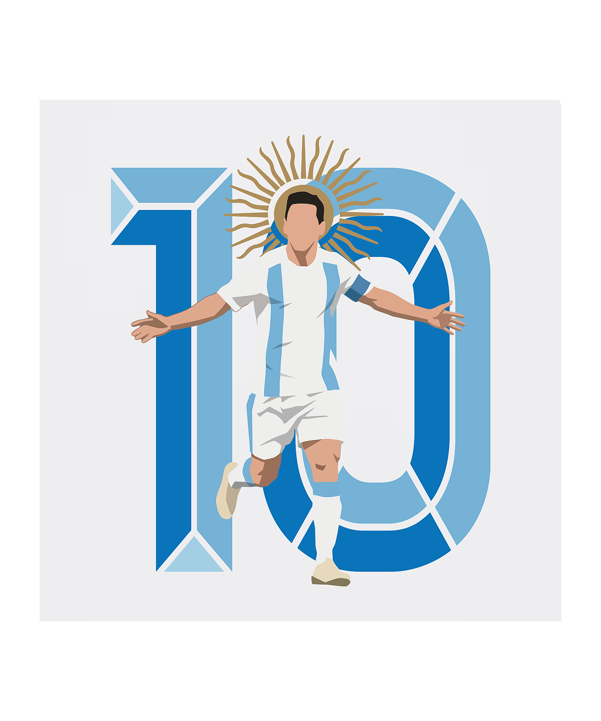 11teamsports Argentinien "GOAT" T-Shirt WM 2026 Weiß - weiss