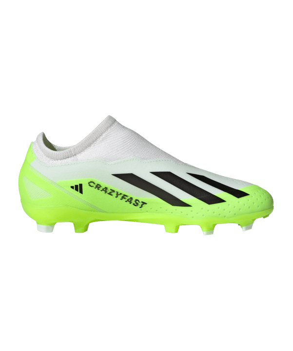 adidas X Crazyfast.3 LL FG Crazyrush Kids Weiss Schwarz Gelb - weiss