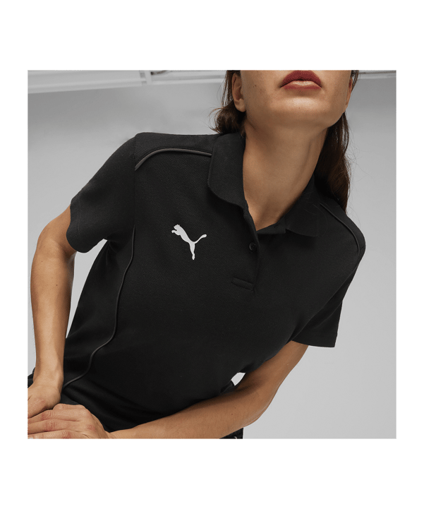PUMA teamFINAL Casuals Poloshirt Damen Schwarz F03 - schwarz