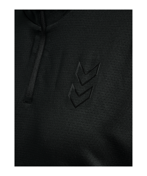 Hummel Active Pl Half Zip Sweatshirt Damen Schwarz F2001 - schwarz