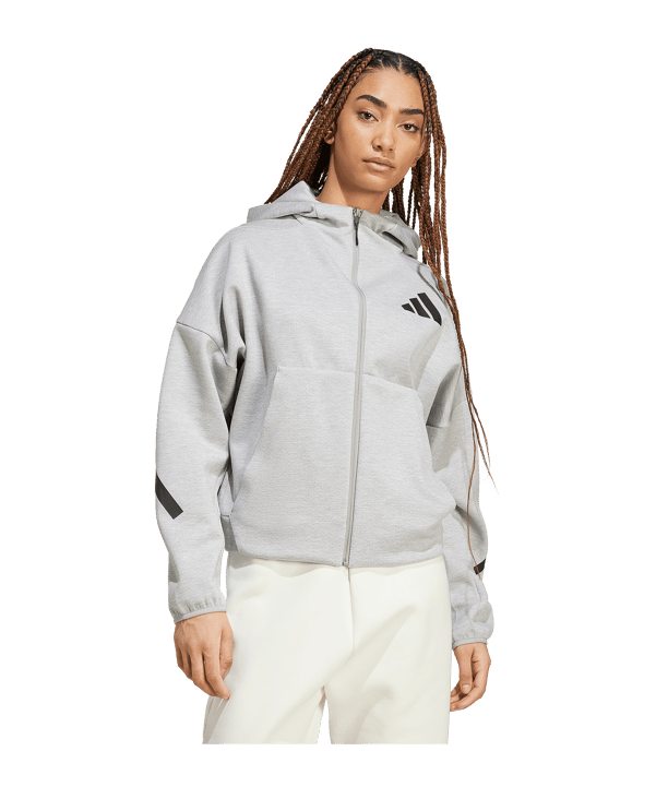 adidas Z.N.E. Jacke Damen Grau - grau