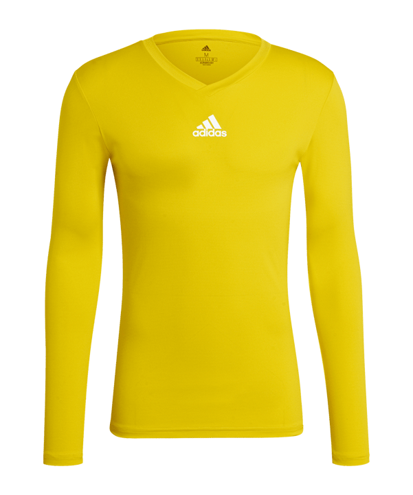 adidas Team Base Top langarm Gelb - gelb