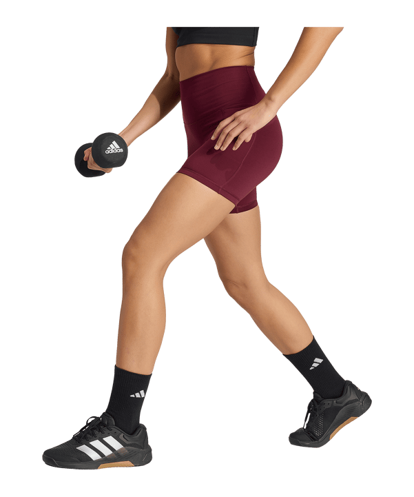 adidas All Me Booty Short Short Damen Rot - rot