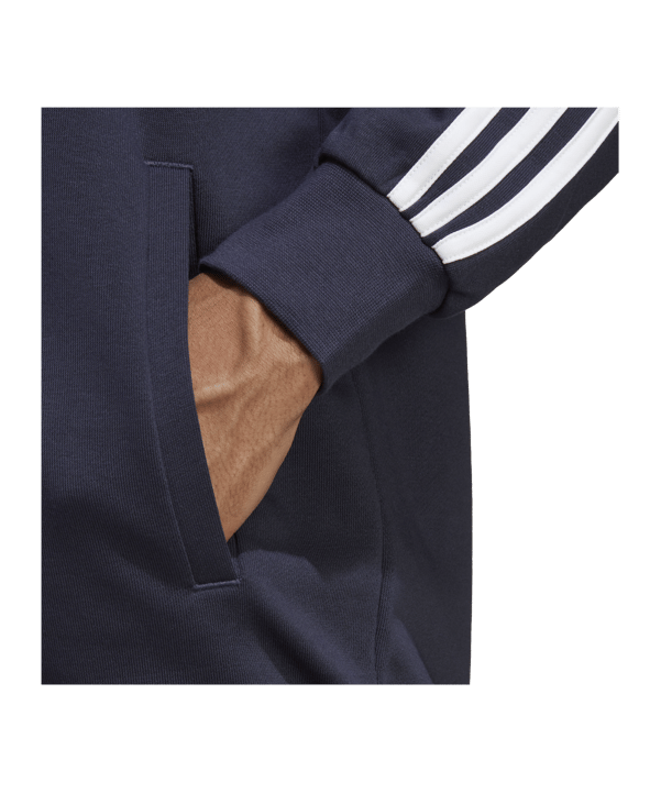 adidas Sportswear Basic 3-Stripes French Terry Track Suit Blue - blau