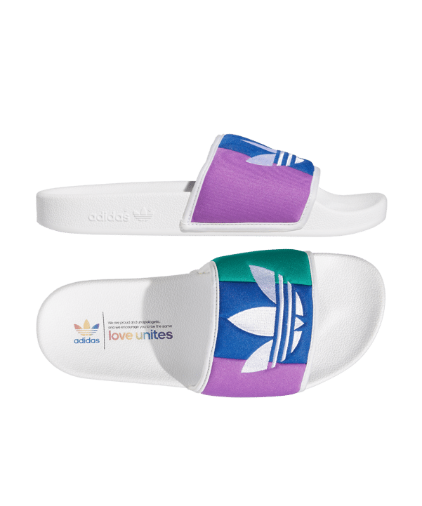 adidas Originals Adilette Pride Weiss - weiss