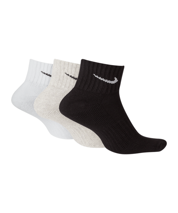 Nike Cushion Quarter 3er Pack Socken Training F901 - grau