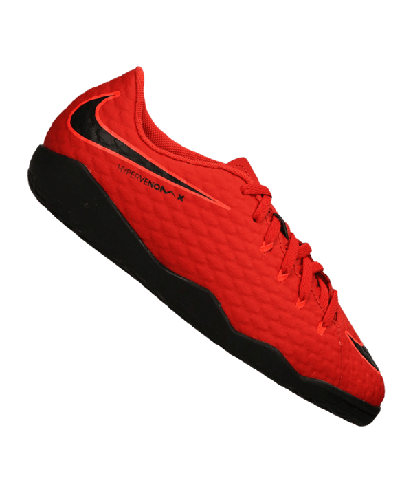 Nike Jr Hypervenom Phelon III IC Kids Rot F616 - rot