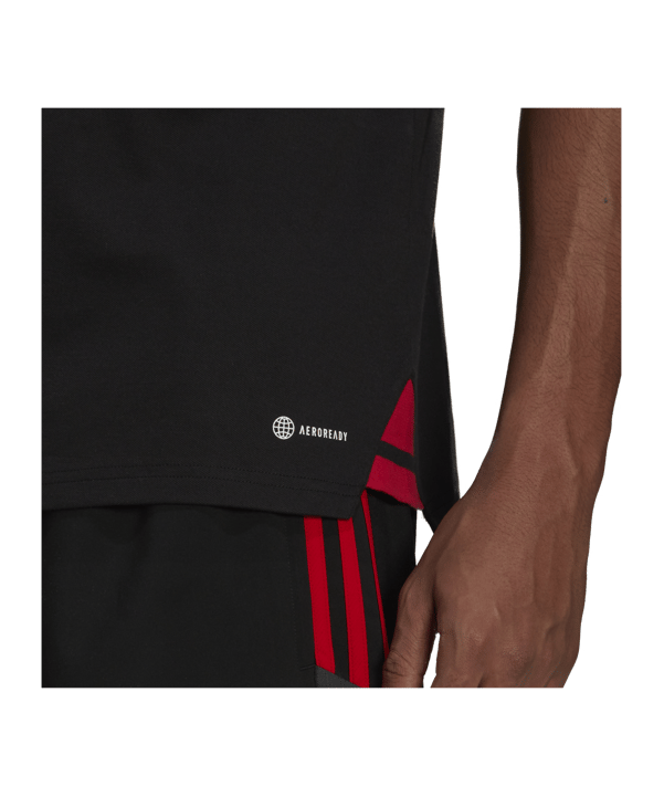 adidas Manchester United Poloshirt Schwarz - schwarz