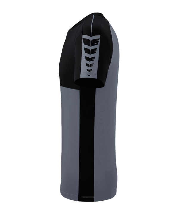 Erima Six Wings T-Shirt Grau Schwarz - grau